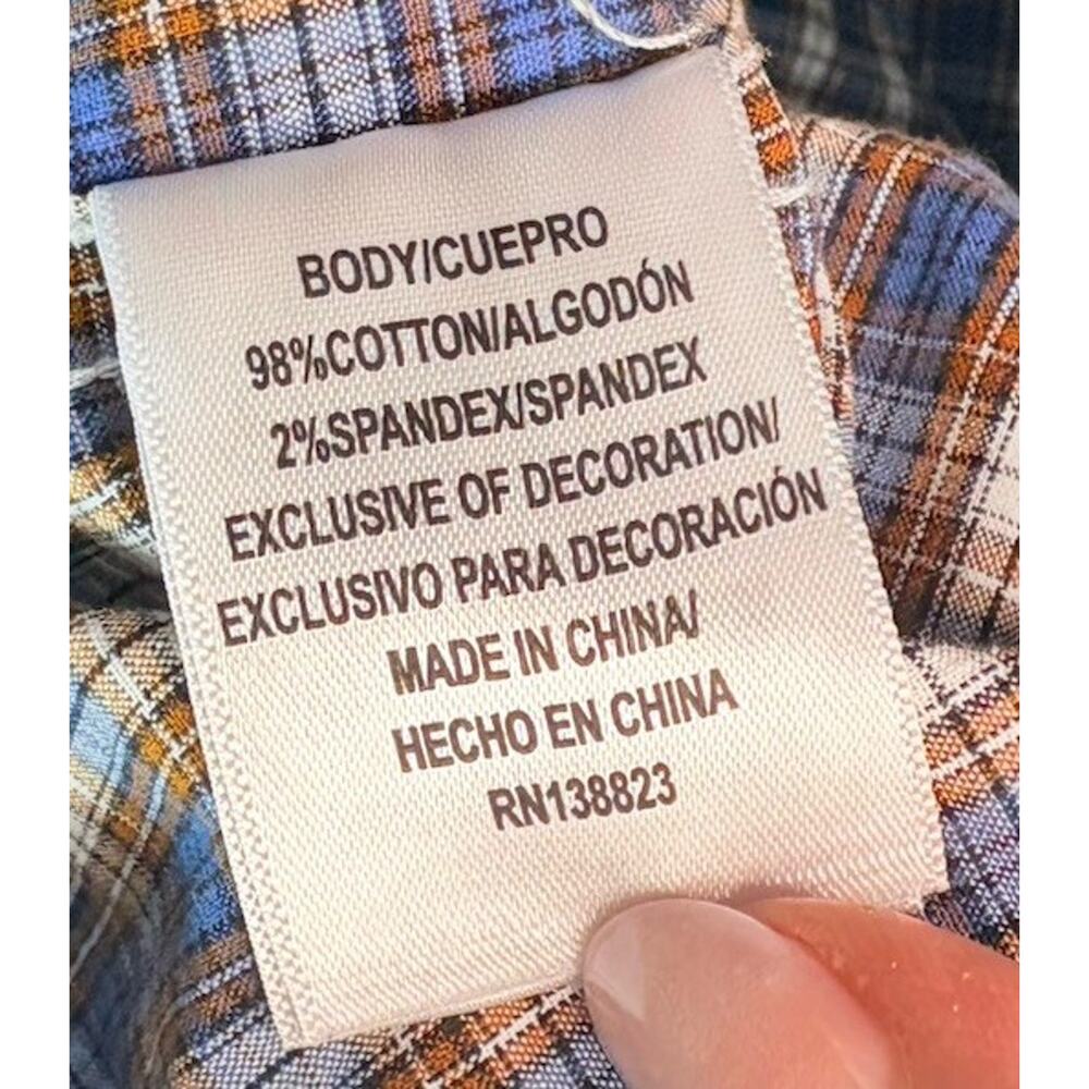 Cody James Men’s Western Long Sleeve Collared Button Up Shirt Plaid Size 3XLT - Picture 7 of 8